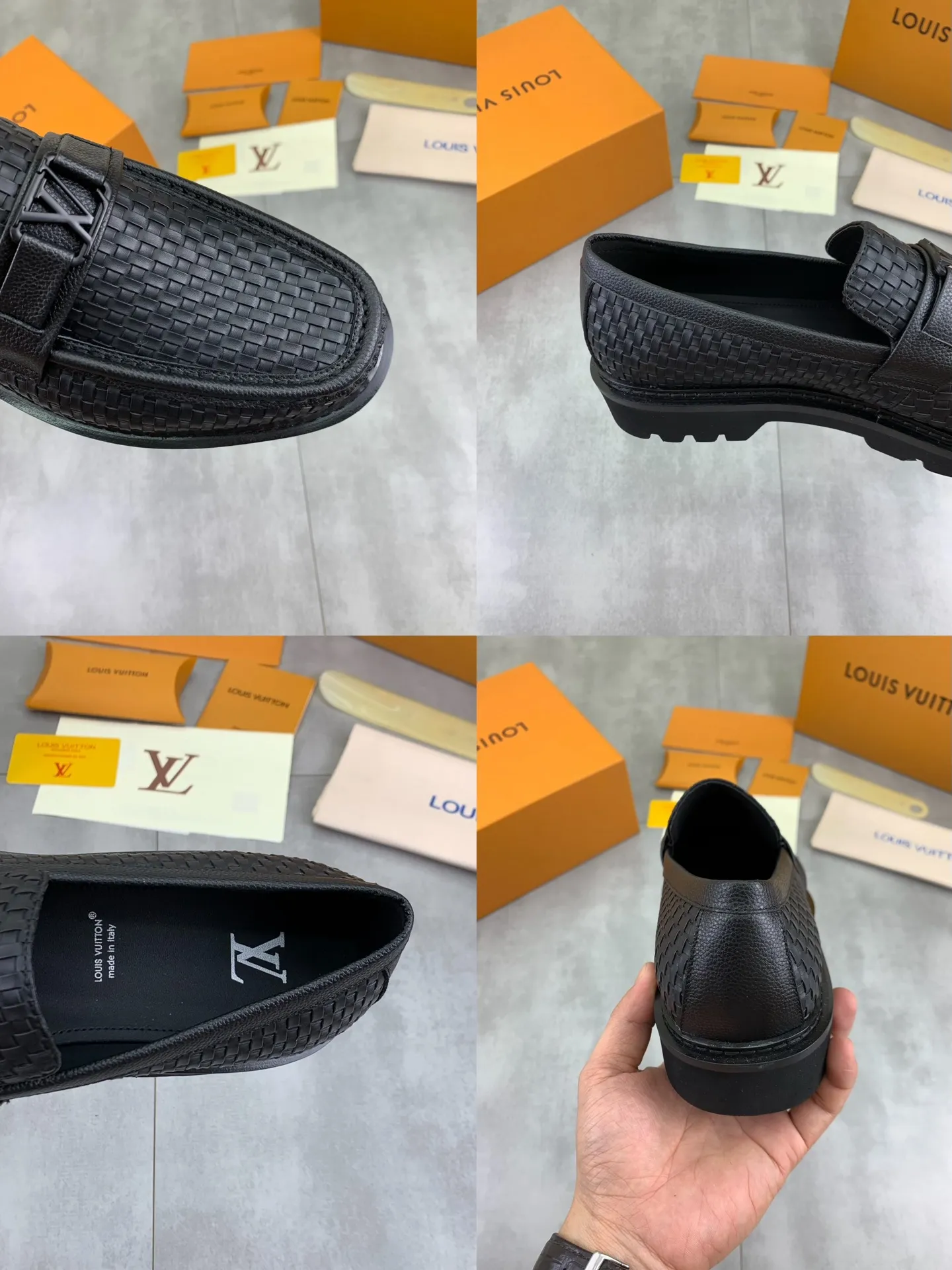 Factory price P820 💎💎💎LOUIS VUITTON [Louis Vuitton] - LV men's business casual leather shoes, luxurious and noble 👞All imported original cowhide, just to create a more comfortable wearing experience, upper: original high-end calfskin ➕Imported soft cowhide lining, original lightweight foam outsole ✔️ Color: 6️⃣colors available Size: 39-44 (38.45 46 can be customized (non-returnable)